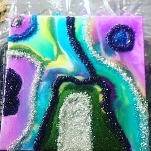 Handmade geode painting
